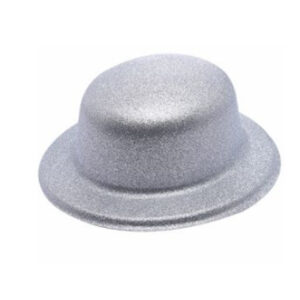 GORRO BOMBÍN GLITTER PLATA