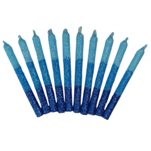 VELA TRICOLOR AZUL x10
