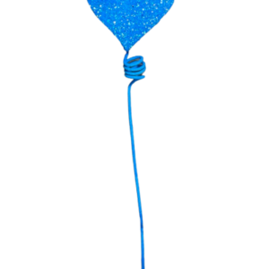 FORMITA CORAZÓN TELGOPOR CELESTE IRIDISCENTE x12 FyM