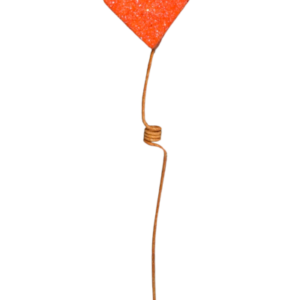 FORMITA CORAZÓN TELGOPOR NARANJA FLUO x12 FyM