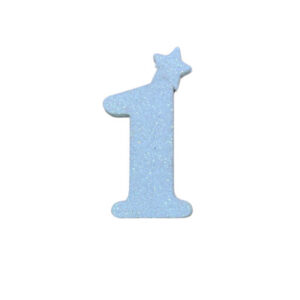 NUMERO MEDIO TELGOPOR LISO BLANCO 1 (6cm x5) FyM