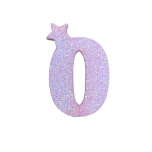 NUMERO MEDIO TELGOPOR LISO ROSA BEBE 0 (6cm x5) FyM