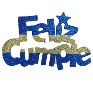 PINCHE FELIZ CUMPLE FINITO GOMAEVA GRANDE BOCA (8cm x5) FyM