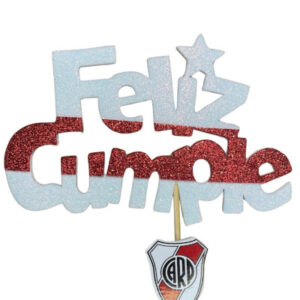 PINCHE FELIZ CUMPLE FINITO GOMAEVA GRANDE RIVER (8cm x5) FyM