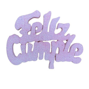 PINCHE FELIZ CUMPLE GRANDE TELGOPOR ROSA BEBE (10cm x3)