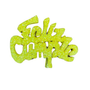 PINCHE FELIZ CUMPLE MINI TELGOPOR AMARILLO (6cm x1)