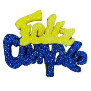PINCHE FELIZ CUMPLE MINI TELGOPOR BOCA AZUL Y AMARILLO (6cm x1)