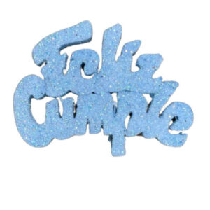 PINCHE FELIZ CUMPLE MINI TELGOPOR CELESTE BEBE (6cm x1)