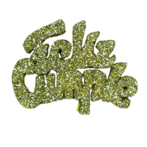 PINCHE FELIZ CUMPLE MINI TELGOPOR DORADO (6cm x1)