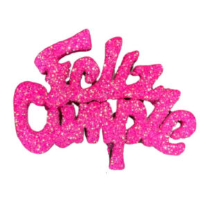 PINCHE FELIZ CUMPLE MINI TELGOPOR FUCSIA (6cm x1)