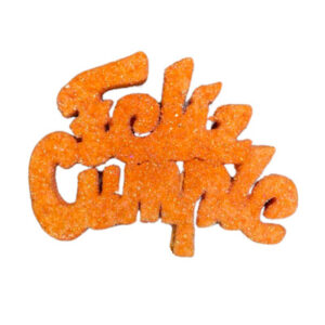 PINCHE FELIZ CUMPLE MINI TELGOPOR NARANJA (6cm x1)