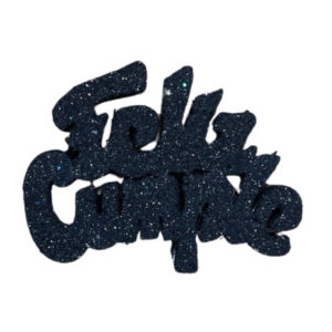 PINCHE FELIZ CUMPLE MINI TELGOPOR NEGRO (6cm x1)