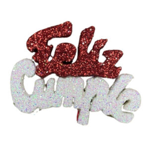 PINCHE FELIZ CUMPLE MINI TELGOPOR RIVER ROJO Y BLANCO (6cm x1)