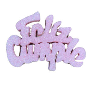 PINCHE FELIZ CUMPLE MINI TELGOPOR ROSA BEBE (6cm x1)