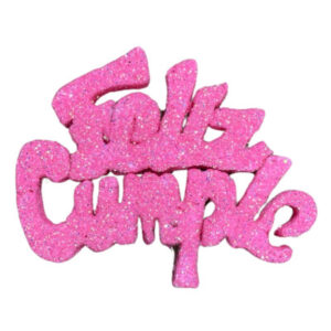 PINCHE FELIZ CUMPLE MINI TELGOPOR ROSA CHICLE (6cm x1)