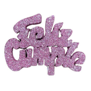 PINCHE FELIZ CUMPLE MINI TELGOPOR ROSA GOLD (6cm x1)