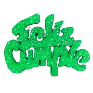 PINCHE FELIZ CUMPLE MINI TELGOPOR VERDE MANZANA (6cm x1)