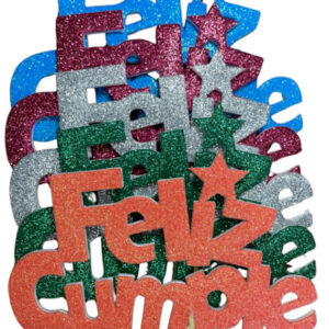 PINCHE FELIZ CUMPLE FINITO GOMAEVA GRANDE SURTIDOS (8cm x10) FyM