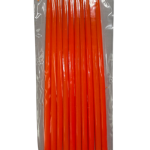 VELA BICHITO DE LUZ FINA 2268 NARANJA FLUO (20cm x10)