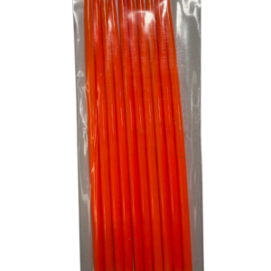 VELA BICHITO DE LUZ FINA 2322 NARANJA FLUO (15cm x10)