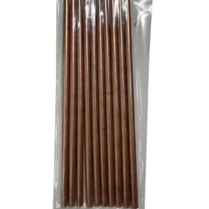 VELA BICHITO DE LUZ FINA 2322 ROSA GOLD (15cm x10)