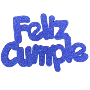 PINCHE FELIZ CUMPLE GOMAEVA GRUESO LILA (x1)