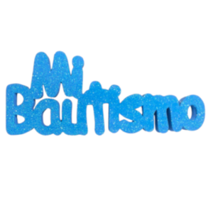 PINCHE MI BAUTISMO GOMAEVA GRUESO CELESTE (x1)