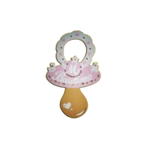 CHUPETE "MI BAUTISMO" ROSA