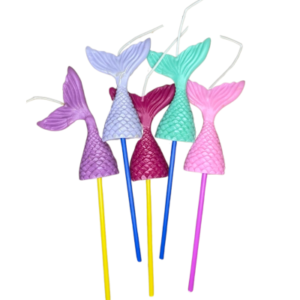 VELA PORCELANA COLA SIRENA DE MAR (x5)