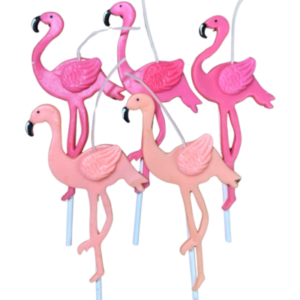 VELA PORCELANA FLAMENCO (x5)