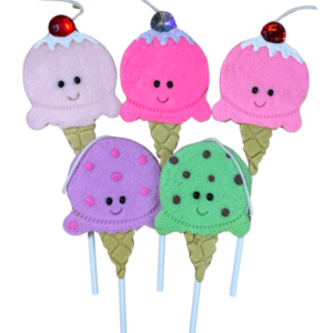 VELA PORCELANA HELADO BOCHA (x5)