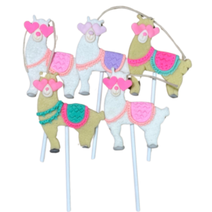 VELA PORCELANA LLAMA (x5)