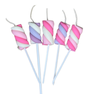 VELA PORCELANA MALVAVISCO (x5)