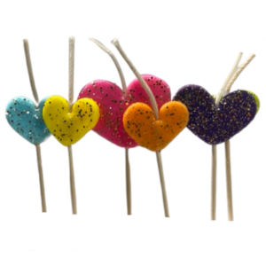 VELA PORCELANA SET CORAZON (x1)