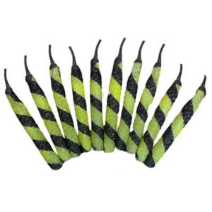 VELA PIRULIN NEGRO Y AMARILLO x10