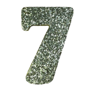 NUMERO GRANDE LISO TELGOPOR DORADO 7 (9,5cm x3) FyM