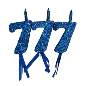NUMEROS VELA CHICO TELGOPOR AZUL 7 x3