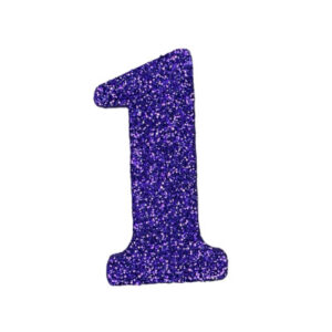 NUMERO GRANDE LISO TELGOPOR VIOLETA 1 (9,5cm) x3