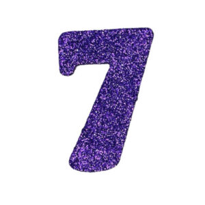 NUMERO GRANDE LISO TELGOPOR VIOLETA 7 (9,5cm) x3