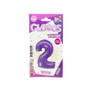 GLOBO METALIZADO CHICO VIOLETA 2
