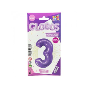 GLOBO METALIZADO CHICO VIOLETA 3