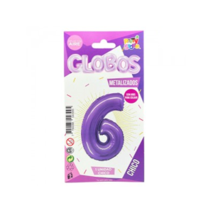 GLOBO METALIZADO CHICO VIOLETA 6