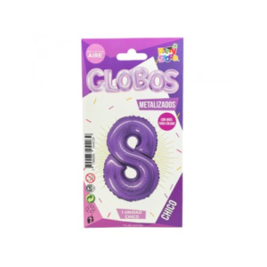 GLOBO METALIZADO CHICO VIOLETA 8