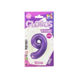 GLOBO METALIZADO CHICO VIOLETA 9