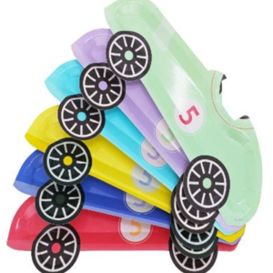 PLATO DE POLIPAPEL FORMA *AUTOS VINTAGE* 27x11 cm x 6 unidades