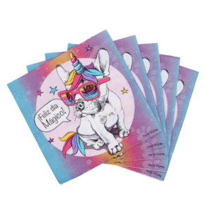 SERVILLETA DE PAPEL *BULLDOG FRANCES* 25x25cm x 20 unidades