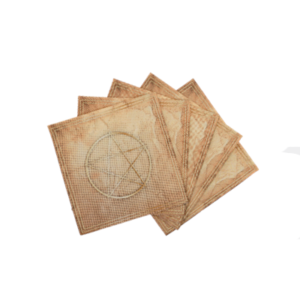 SERVILLETA DE PAPEL *PENTAGRAMA DE BRUJAS* 25x25cm x 20 un.