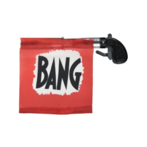 PISTOLA CON BANDERA *BANG* 19cm