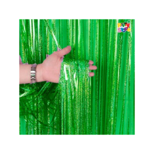 CORTINA HOLOGRAFICA VERDE 100x200cm