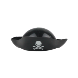 GORRO PIRATA PLASTICO 15,5X26cm